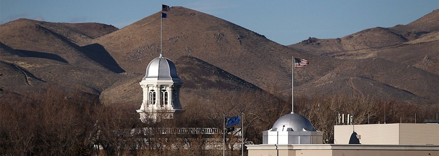 View of the Nevada Capitol and State Legislature Domes